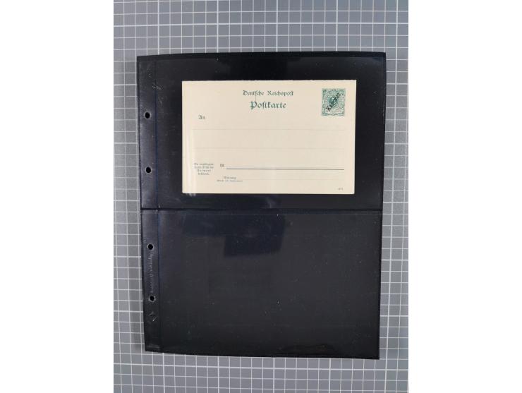 1899/1919, ungebrauchte und gebrauchte Sammlung mit ca. 50 Karten inkl. weniger Ansichtskarten, dabei zwei gebrauchte Karten 