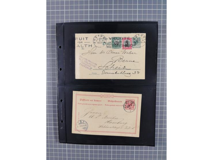 1899/1919, ungebrauchte und gebrauchte Sammlung mit ca. 50 Karten inkl. weniger Ansichtskarten, dabei zwei gebrauchte Karten 