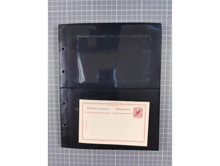 1899/1919, ungebrauchte und gebrauchte Sammlung mit ca. 50 Karten inkl. weniger Ansichtskarten, dabei zwei gebrauchte Karten 