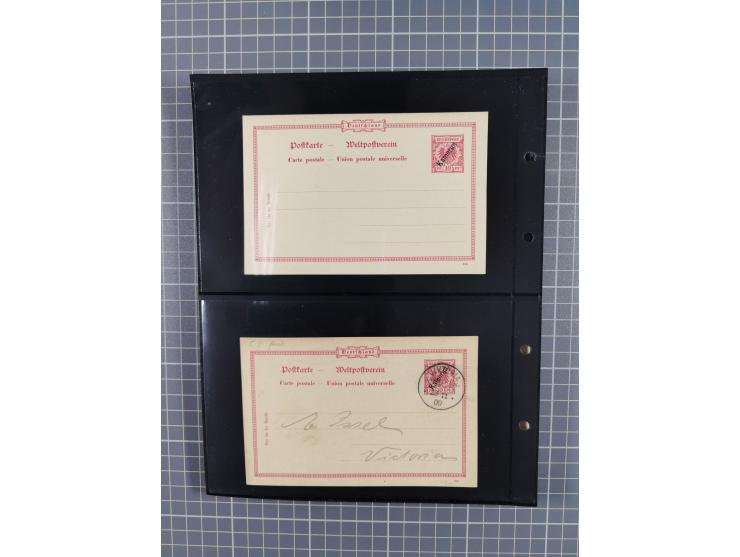 1899/1919, ungebrauchte und gebrauchte Sammlung mit ca. 50 Karten inkl. weniger Ansichtskarten, dabei zwei gebrauchte Karten 