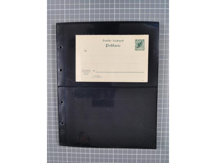 1899/1919, ungebrauchte und gebrauchte Sammlung mit ca. 50 Karten inkl. weniger Ansichtskarten, dabei zwei gebrauchte Karten 