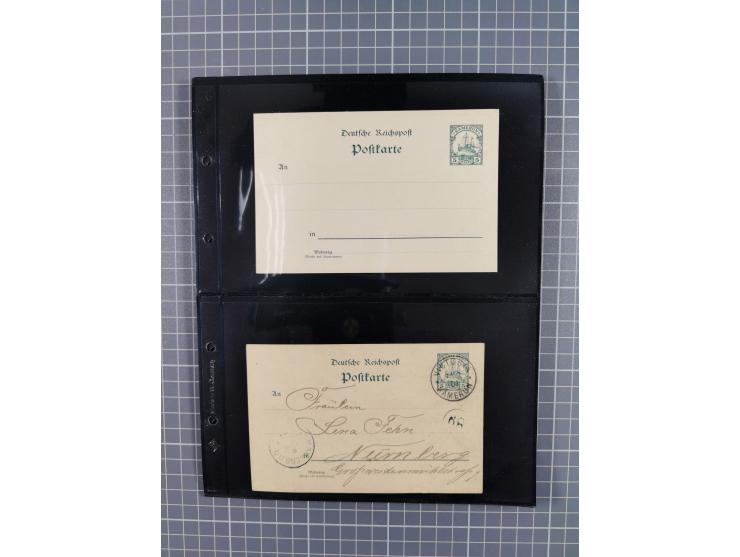 1899/1919, ungebrauchte und gebrauchte Sammlung mit ca. 50 Karten inkl. weniger Ansichtskarten, dabei zwei gebrauchte Karten 