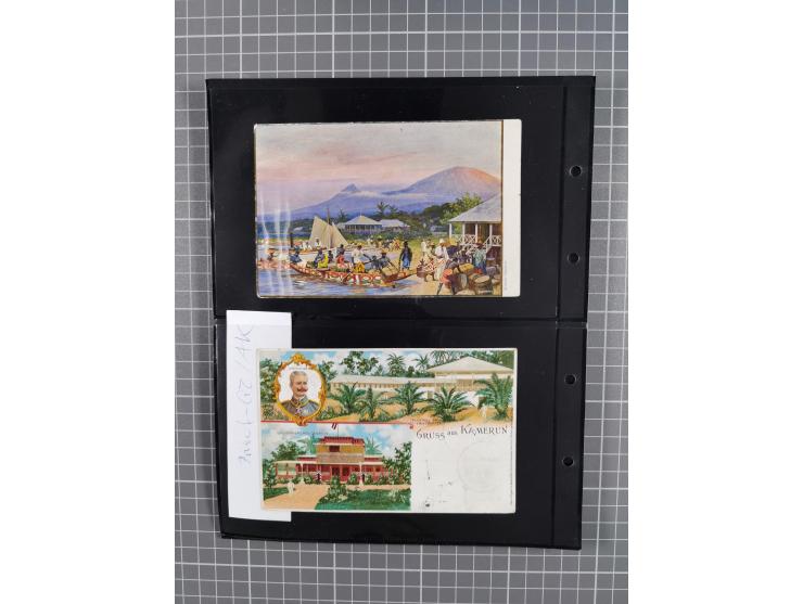 1899/1919, ungebrauchte und gebrauchte Sammlung mit ca. 50 Karten inkl. weniger Ansichtskarten, dabei zwei gebrauchte Karten 