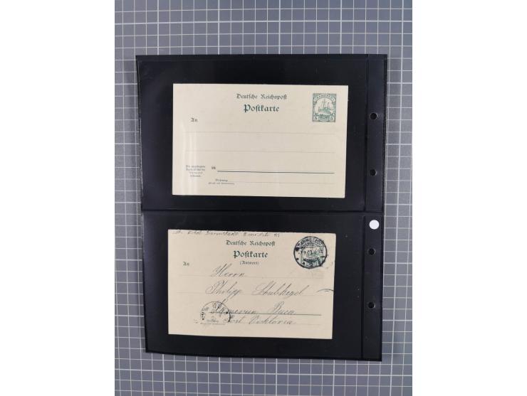 1899/1919, ungebrauchte und gebrauchte Sammlung mit ca. 50 Karten inkl. weniger Ansichtskarten, dabei zwei gebrauchte Karten 