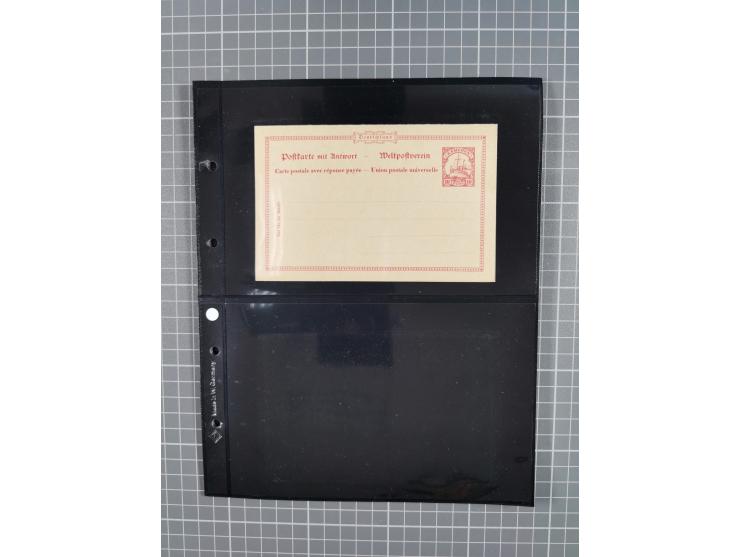 1899/1919, ungebrauchte und gebrauchte Sammlung mit ca. 50 Karten inkl. weniger Ansichtskarten, dabei zwei gebrauchte Karten 
