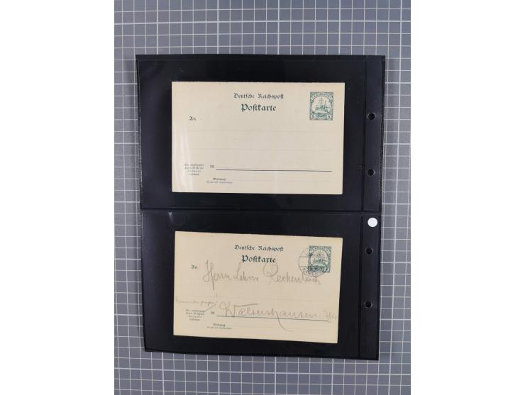 1899/1919, ungebrauchte und gebrauchte Sammlung mit ca. 50 Karten inkl. weniger Ansichtskarten, dabei zwei gebrauchte Karten 