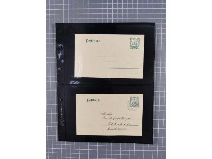 1899/1919, ungebrauchte und gebrauchte Sammlung mit ca. 50 Karten inkl. weniger Ansichtskarten, dabei zwei gebrauchte Karten 