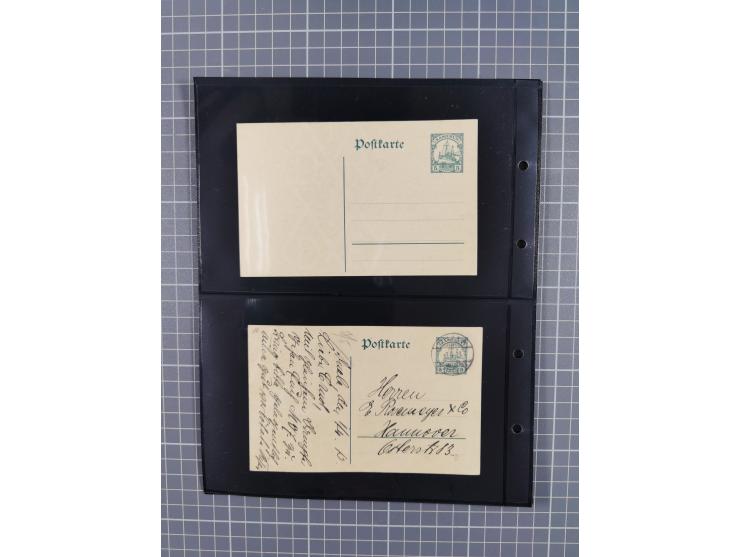1899/1919, ungebrauchte und gebrauchte Sammlung mit ca. 50 Karten inkl. weniger Ansichtskarten, dabei zwei gebrauchte Karten 