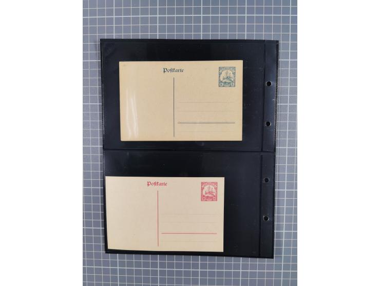 1899/1919, ungebrauchte und gebrauchte Sammlung mit ca. 50 Karten inkl. weniger Ansichtskarten, dabei zwei gebrauchte Karten 
