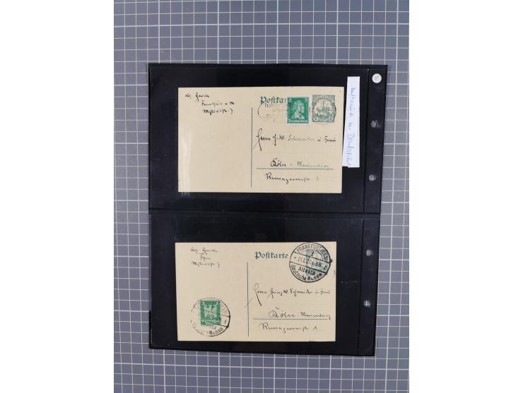 1901/12, ca. 40 ungebrauchte und gebrauchte Ganzsachen inkl. einiger Ansichtskarten und Post nach Kiautschou, dabei u.a. Mitl