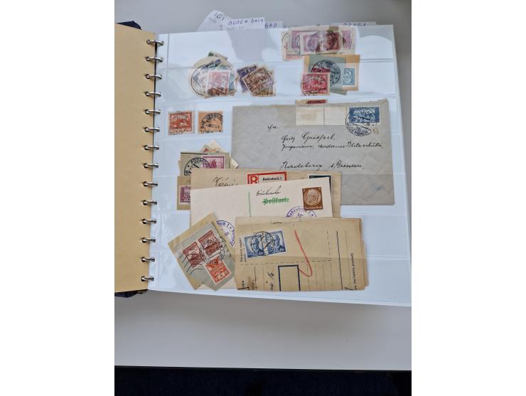1850/1960 (ca.), interessante Stempelsammlung mit Belegen, Schwerpunkt vor 1945, viele klare Abstempelungen auf österreichisc