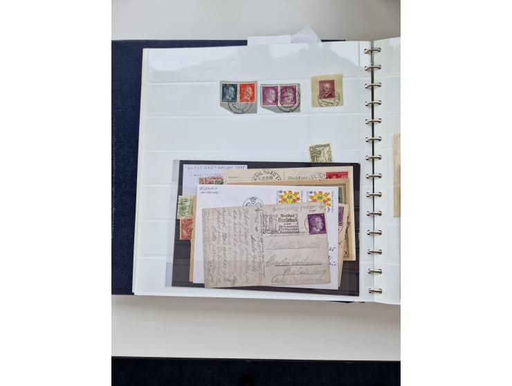 1850/1960 (ca.), interessante Stempelsammlung mit Belegen, Schwerpunkt vor 1945, viele klare Abstempelungen auf österreichisc