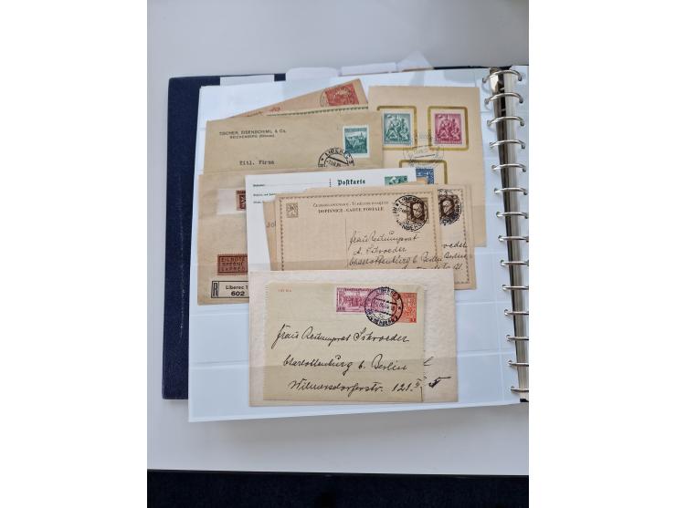 1850/1960 (ca.), interessante Stempelsammlung mit Belegen, Schwerpunkt vor 1945, viele klare Abstempelungen auf österreichisc