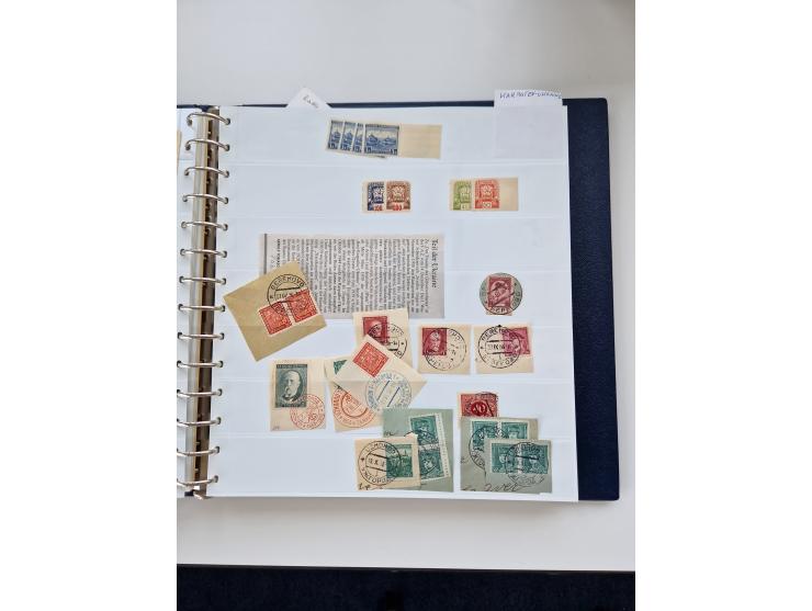 1850/1960 (ca.), interessante Stempelsammlung mit Belegen, Schwerpunkt vor 1945, viele klare Abstempelungen auf österreichisc