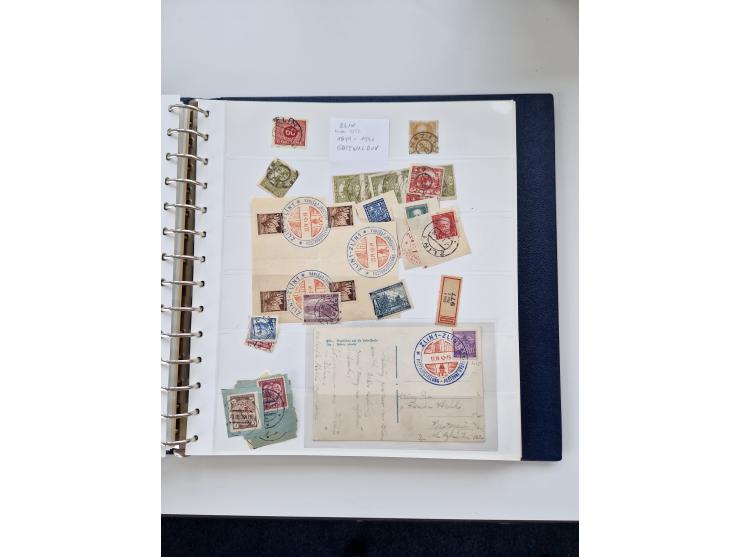 1850/1960 (ca.), interessante Stempelsammlung mit Belegen, Schwerpunkt vor 1945, viele klare Abstempelungen auf österreichisc