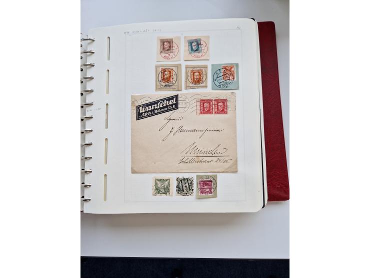 1850/1960 (ca.), interessante Stempelsammlung mit Belegen, Schwerpunkt vor 1945, viele klare Abstempelungen auf österreichisc