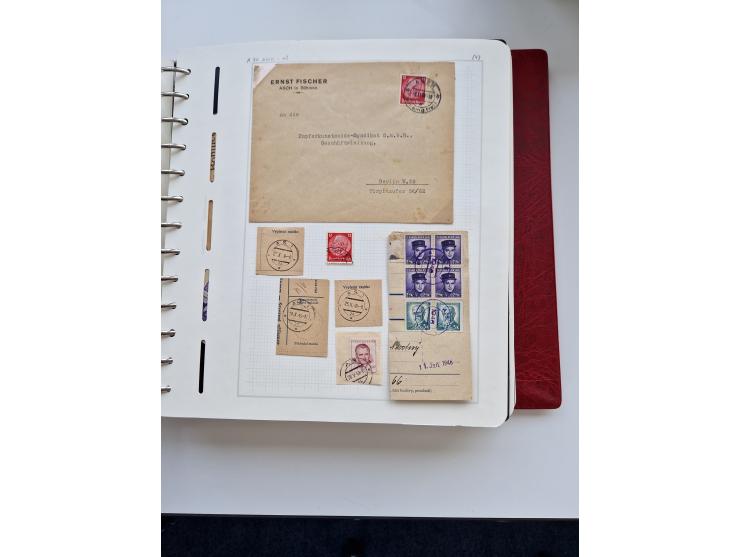 1850/1960 (ca.), interessante Stempelsammlung mit Belegen, Schwerpunkt vor 1945, viele klare Abstempelungen auf österreichisc