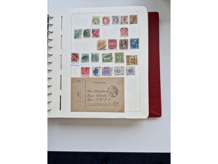 1850/1960 (ca.), interessante Stempelsammlung mit Belegen, Schwerpunkt vor 1945, viele klare Abstempelungen auf österreichisc