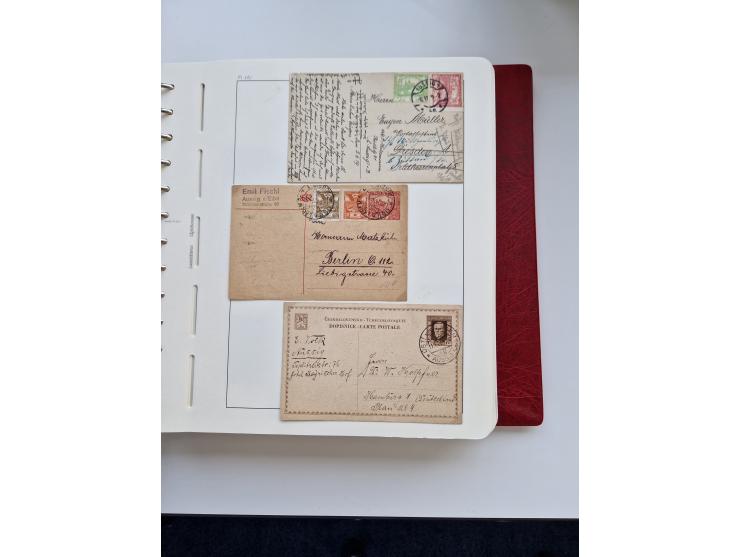 1850/1960 (ca.), interessante Stempelsammlung mit Belegen, Schwerpunkt vor 1945, viele klare Abstempelungen auf österreichisc