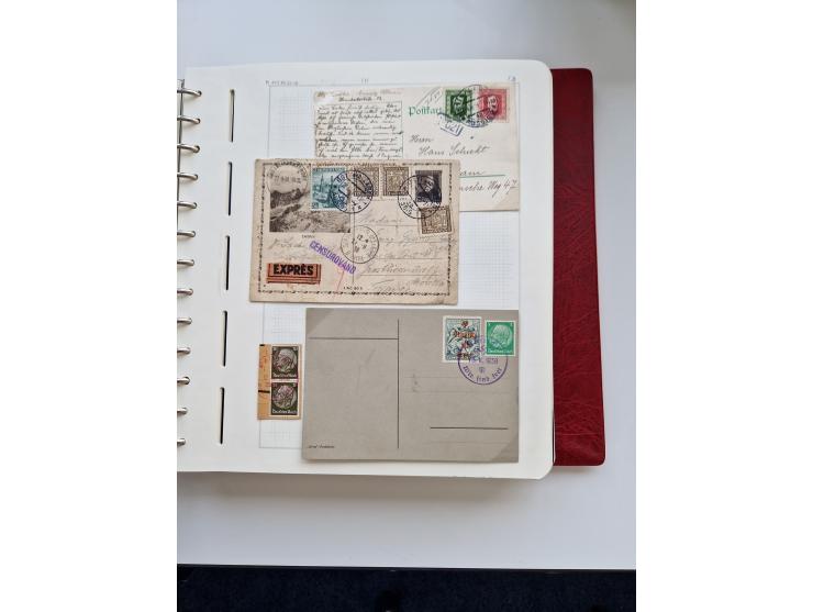 1850/1960 (ca.), interessante Stempelsammlung mit Belegen, Schwerpunkt vor 1945, viele klare Abstempelungen auf österreichisc