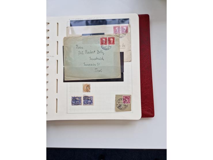 1850/1960 (ca.), interessante Stempelsammlung mit Belegen, Schwerpunkt vor 1945, viele klare Abstempelungen auf österreichisc