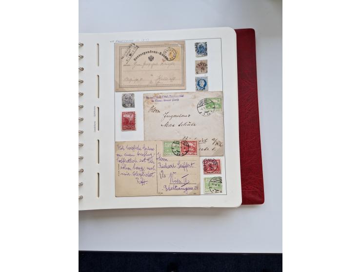 1850/1960 (ca.), interessante Stempelsammlung mit Belegen, Schwerpunkt vor 1945, viele klare Abstempelungen auf österreichisc