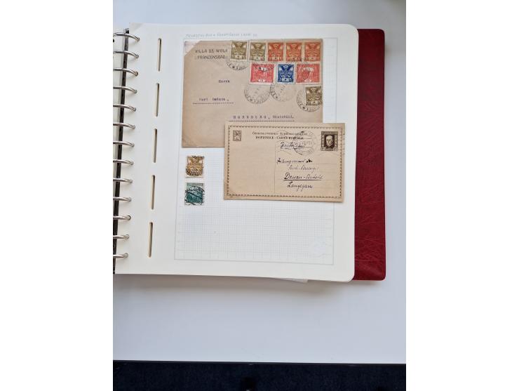 1850/1960 (ca.), interessante Stempelsammlung mit Belegen, Schwerpunkt vor 1945, viele klare Abstempelungen auf österreichisc