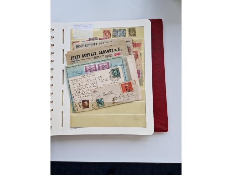 1850/1960 (ca.), interessante Stempelsammlung mit Belegen, Schwerpunkt vor 1945, viele klare Abstempelungen auf österreichisc