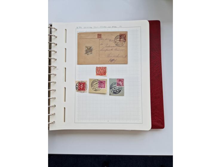 1850/1960 (ca.), interessante Stempelsammlung mit Belegen, Schwerpunkt vor 1945, viele klare Abstempelungen auf österreichisc