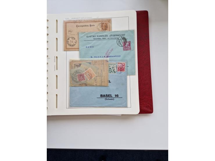 1850/1960 (ca.), interessante Stempelsammlung mit Belegen, Schwerpunkt vor 1945, viele klare Abstempelungen auf österreichisc