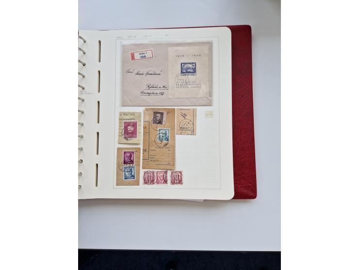 1850/1960 (ca.), interessante Stempelsammlung mit Belegen, Schwerpunkt vor 1945, viele klare Abstempelungen auf österreichisc