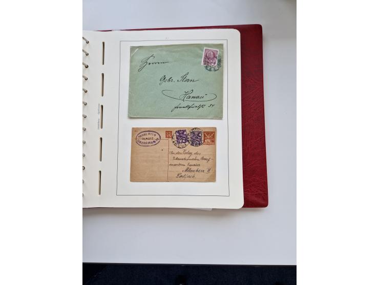 1850/1960 (ca.), interessante Stempelsammlung mit Belegen, Schwerpunkt vor 1945, viele klare Abstempelungen auf österreichisc