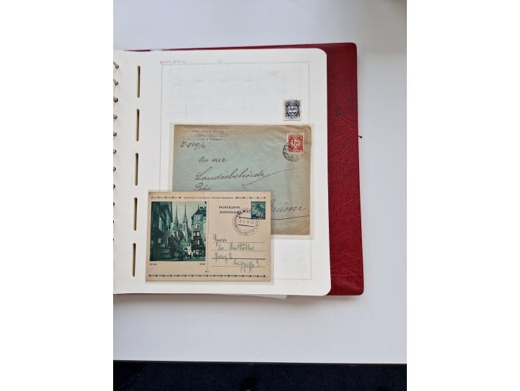 1850/1960 (ca.), interessante Stempelsammlung mit Belegen, Schwerpunkt vor 1945, viele klare Abstempelungen auf österreichisc