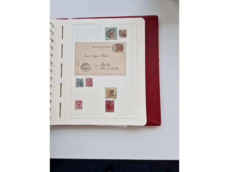 1850/1960 (ca.), interessante Stempelsammlung mit Belegen, Schwerpunkt vor 1945, viele klare Abstempelungen auf österreichisc