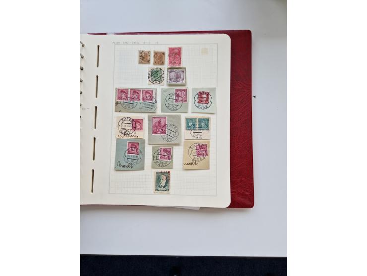 1850/1960 (ca.), interessante Stempelsammlung mit Belegen, Schwerpunkt vor 1945, viele klare Abstempelungen auf österreichisc