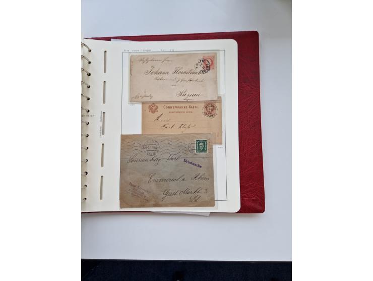 1850/1960 (ca.), interessante Stempelsammlung mit Belegen, Schwerpunkt vor 1945, viele klare Abstempelungen auf österreichisc