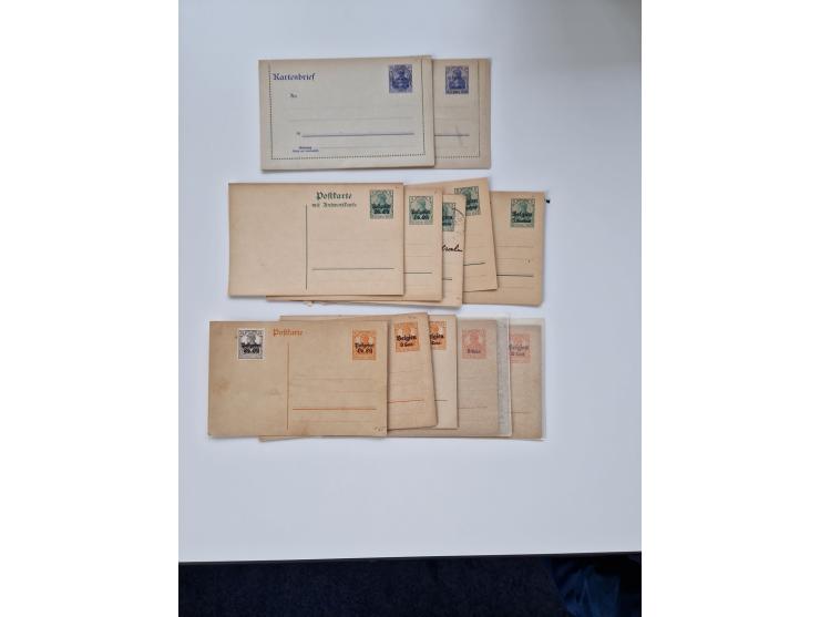 1915/44 (ca.), Nebengebiete, rund 250 Briefe, Karten und Ganzsachen mit einigen interessanten Stücken
