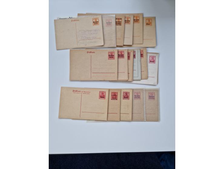 1915/44 (ca.), Nebengebiete, rund 250 Briefe, Karten und Ganzsachen mit einigen interessanten Stücken