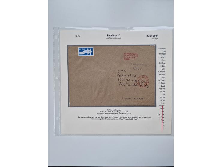 1980/2009, five-frame gold medal-winning exhibit collection “The Death of a Postal System - Zimbabwean Inflation 1980-2009”, 