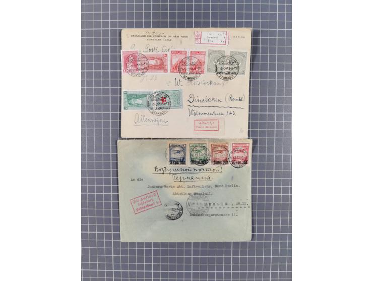 1914/70 (ca.), einigen hundert Luftpost-Briefe und Karten Europa und Übersee, Schwerpunkt vor 1945 mit u.a. viel Australien, 