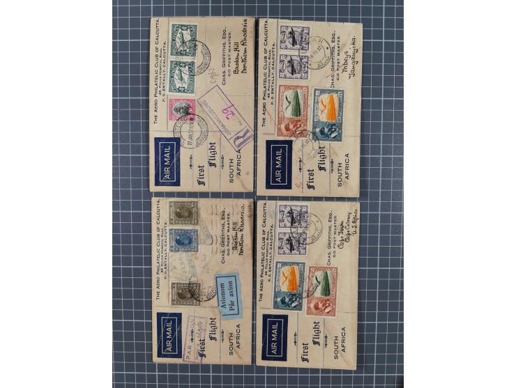 1914/70 (ca.), einigen hundert Luftpost-Briefe und Karten Europa und Übersee, Schwerpunkt vor 1945 mit u.a. viel Australien, 