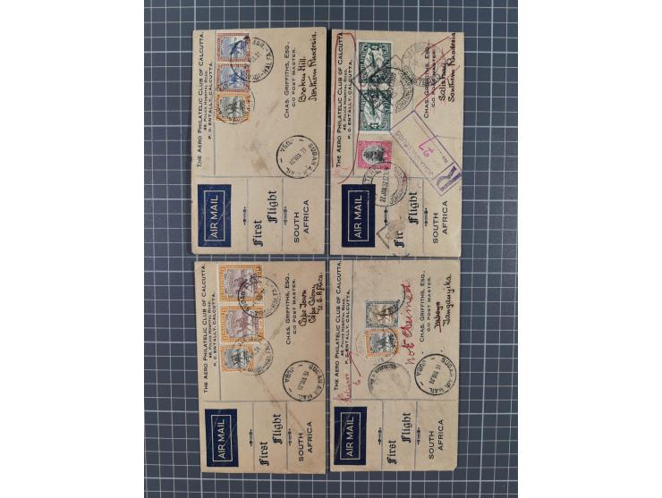 1914/70 (ca.), einigen hundert Luftpost-Briefe und Karten Europa und Übersee, Schwerpunkt vor 1945 mit u.a. viel Australien, 