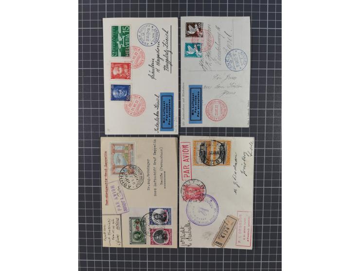 1914/70 (ca.), einigen hundert Luftpost-Briefe und Karten Europa und Übersee, Schwerpunkt vor 1945 mit u.a. viel Australien, 