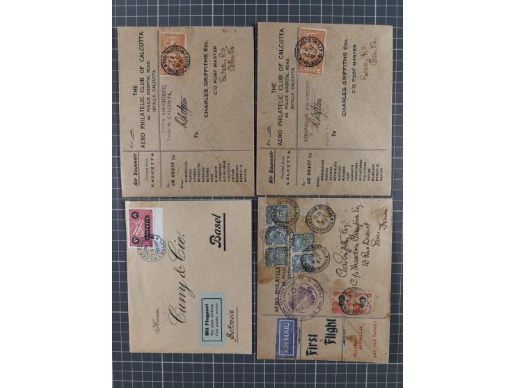 1914/70 (ca.), einigen hundert Luftpost-Briefe und Karten Europa und Übersee, Schwerpunkt vor 1945 mit u.a. viel Australien, 