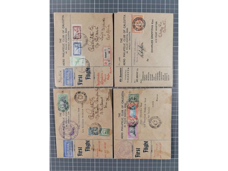 1914/70 (ca.), einigen hundert Luftpost-Briefe und Karten Europa und Übersee, Schwerpunkt vor 1945 mit u.a. viel Australien, 