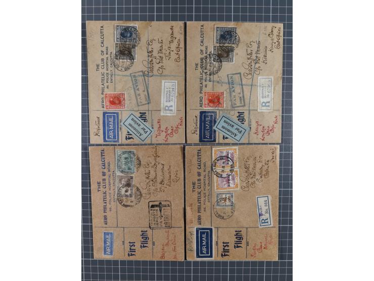 1914/70 (ca.), einigen hundert Luftpost-Briefe und Karten Europa und Übersee, Schwerpunkt vor 1945 mit u.a. viel Australien, 
