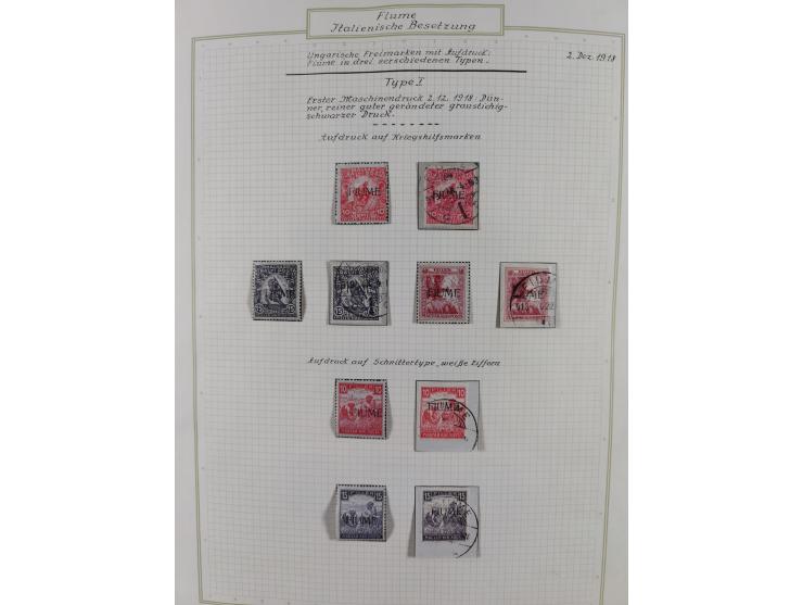 1918/20, interesting unused and used collection with many better stamps throughout, including varieties missing letters, doub