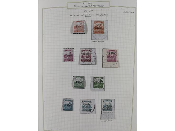 1918/20, interesting unused and used collection with many better stamps throughout, including varieties missing letters, doub