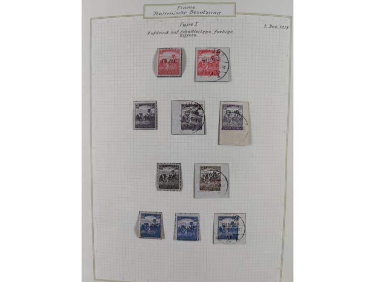 1918/20, interesting unused and used collection with many better stamps throughout, including varieties missing letters, doub