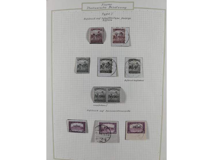 1918/20, interesting unused and used collection with many better stamps throughout, including varieties missing letters, doub